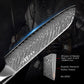 Kegani 7" Santoku Knife - 73-Layer AUS-10 Damascus Japanese Steel, Full-Tang G10 Handle with Case & Sheath