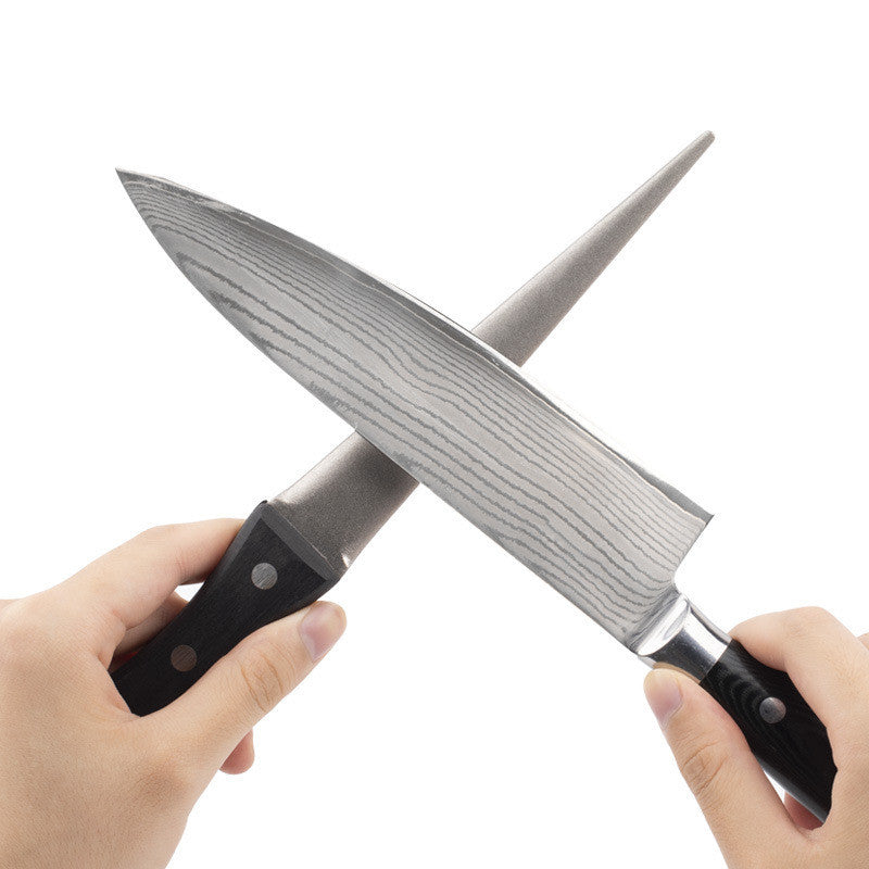 Diamond Knife Sharpener - Japanese-Style Diamond Sharpening Rod for Knives, Scissors & Tools