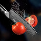 Kegani 7" Santoku Knife - 73-Layer AUS-10 Damascus Japanese Steel, Full-Tang G10 Handle with Case & Sheath
