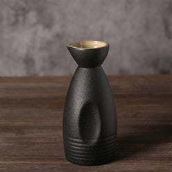 Japanese Sake Set - Handcrafted Ceramic Sake Pot & Cups, Ancient-Inspired Design