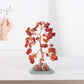 Japanese Healing Crystal Tree - Citrine & Red Agate Feng Shui Table Ornament