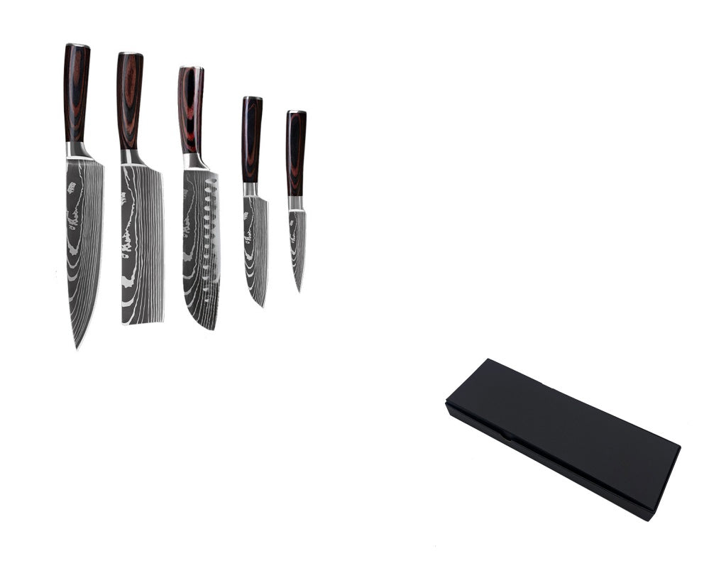10-Piece Chef’s Knife Set - Premium Stainless Steel Kitchen Set with Ergonomic Handles