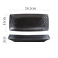 Japanese Ceramic Sushi Plates - Rectangular Porcelain Serving Dish with Underglaze Finish