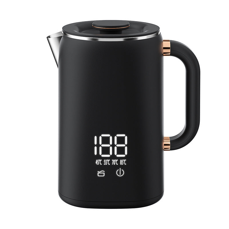 Smart Heat Preservation Electric Kettle - 1.7L Touch-Control Stainless Steel Kettle with Anti-Dry Protection